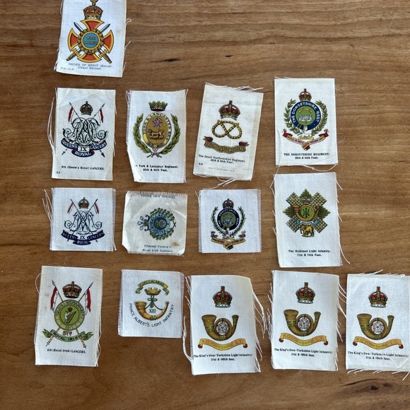 Lot Of 13 Vintage British‎ Royal Army Cigarette Silks  1910 - Picture 7 of 7